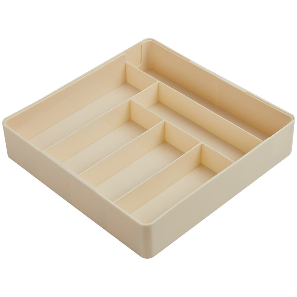 Living and Home Beige Expandable Drawer Organiser with 6 Compartments Image 3
