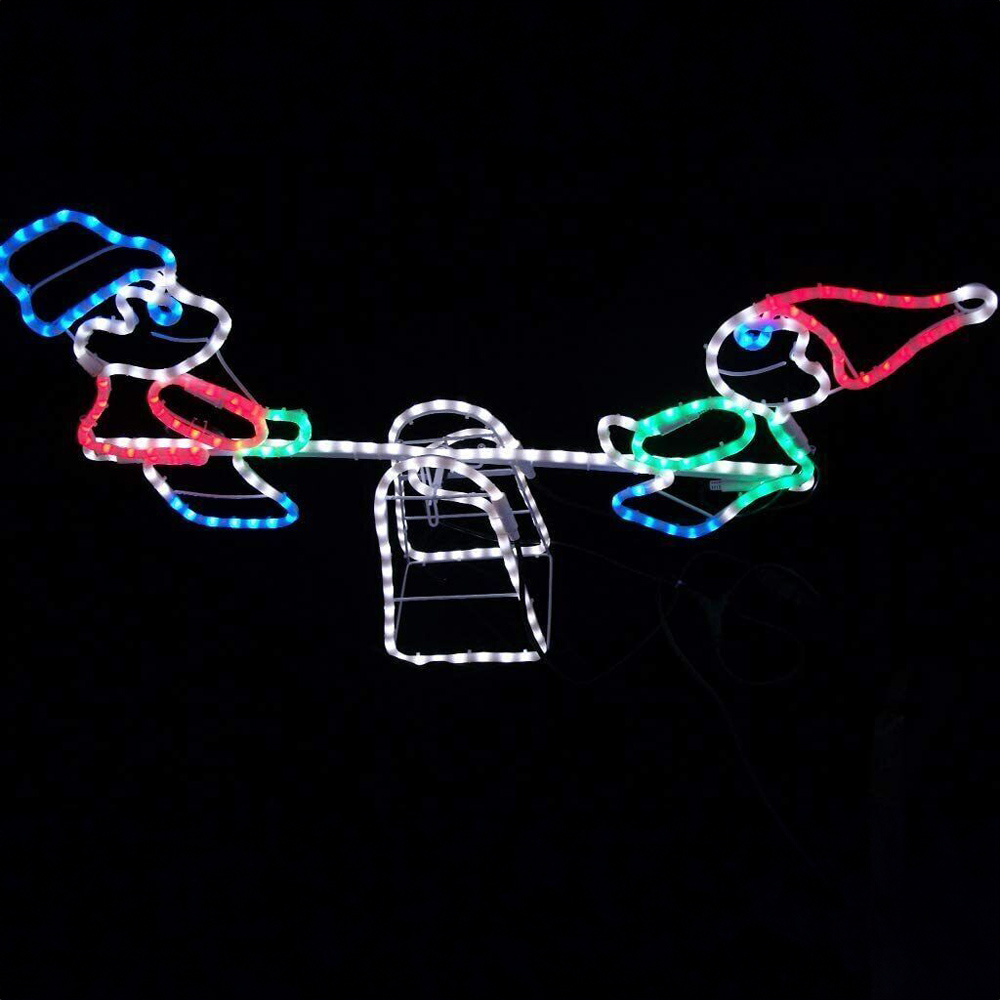 Marco Paul 101cm Multicolour LED Seesaw Rope Light Decoration Image 3