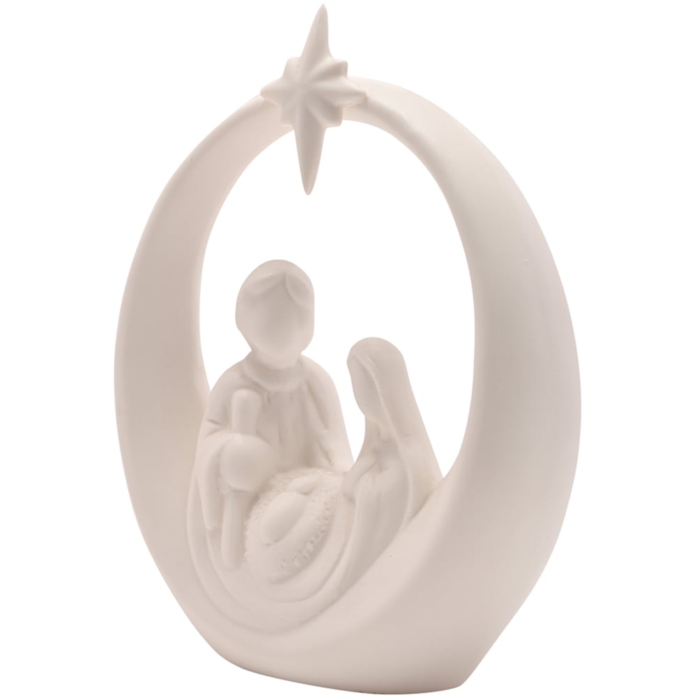 The Seasonal Gift Co. LED Ceramic Nativity Scene Christmas Decoration Image 2