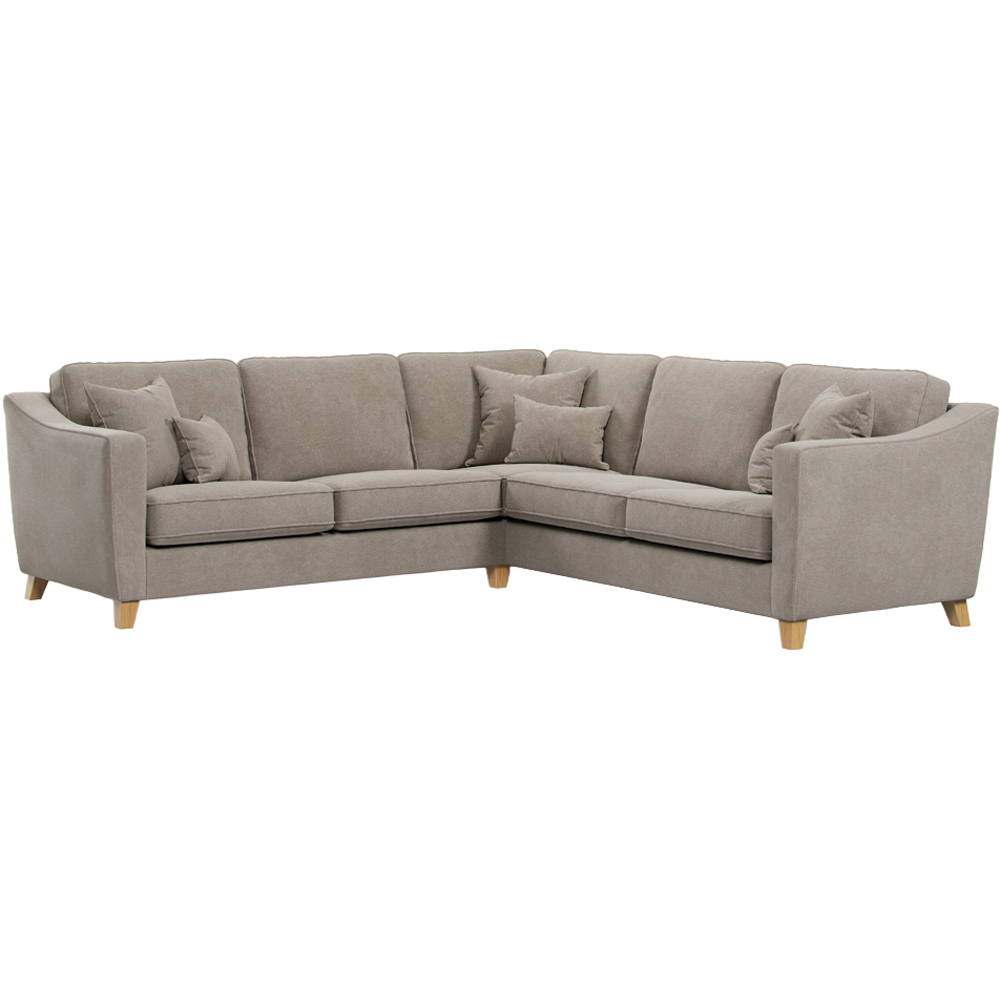 Marlon 4 Seater City Stone Corner Sofa Image 2