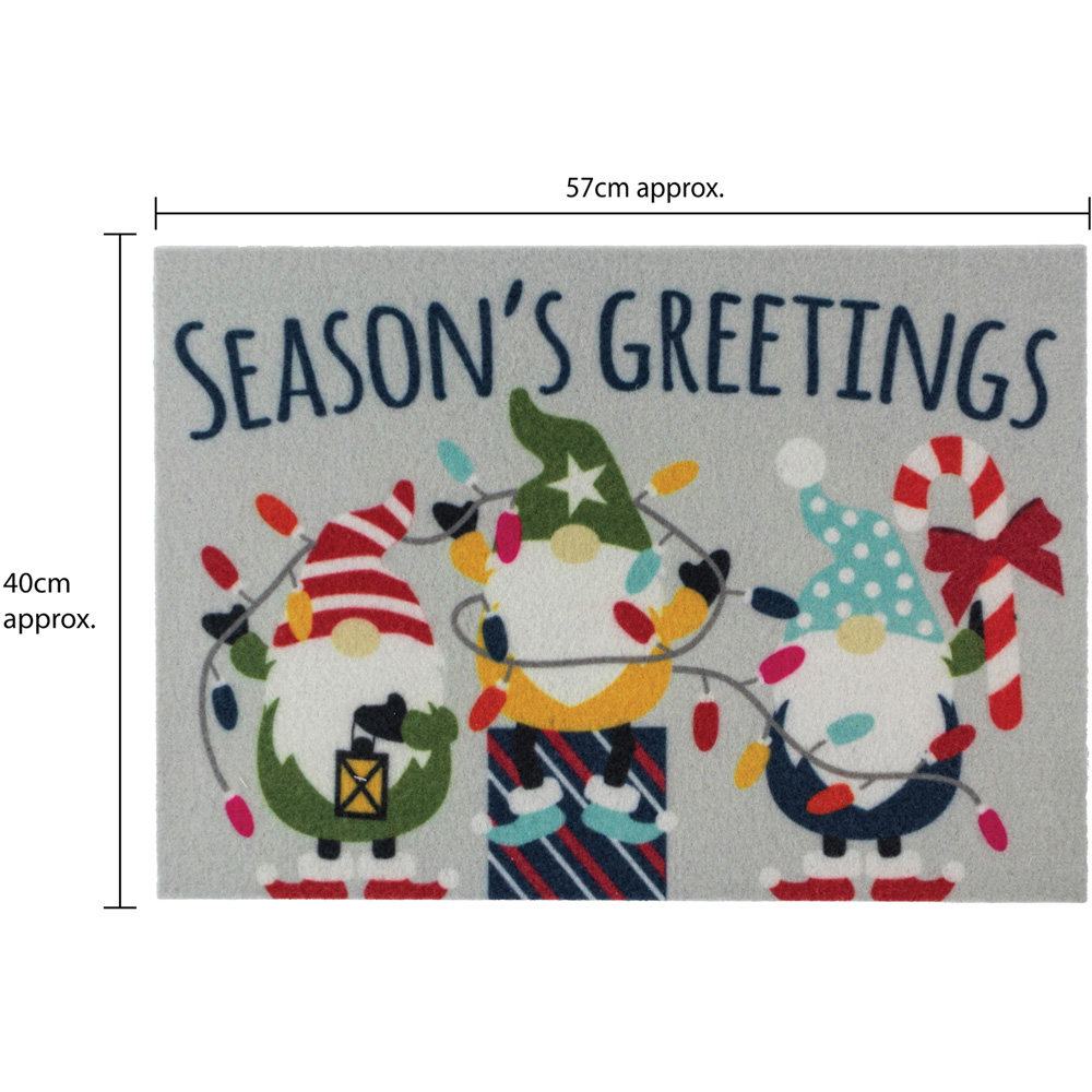 JVL Christmas Gonks Entrance Doormat 40 x 57cm Image 9