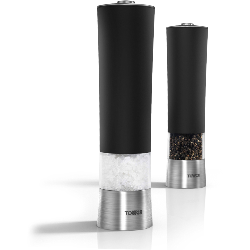 Tower Black Electric Salt and Pepper Mill Image 3