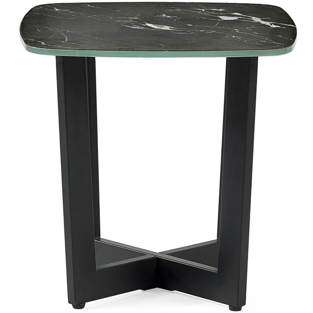 Julian Bowen Olympus Black Marble Lamp Table Image 3