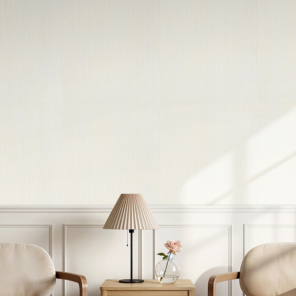 Living and Home Ivory 3D Embossed Non-Woven Wallpaper Roll 950 x 53cm Image 7