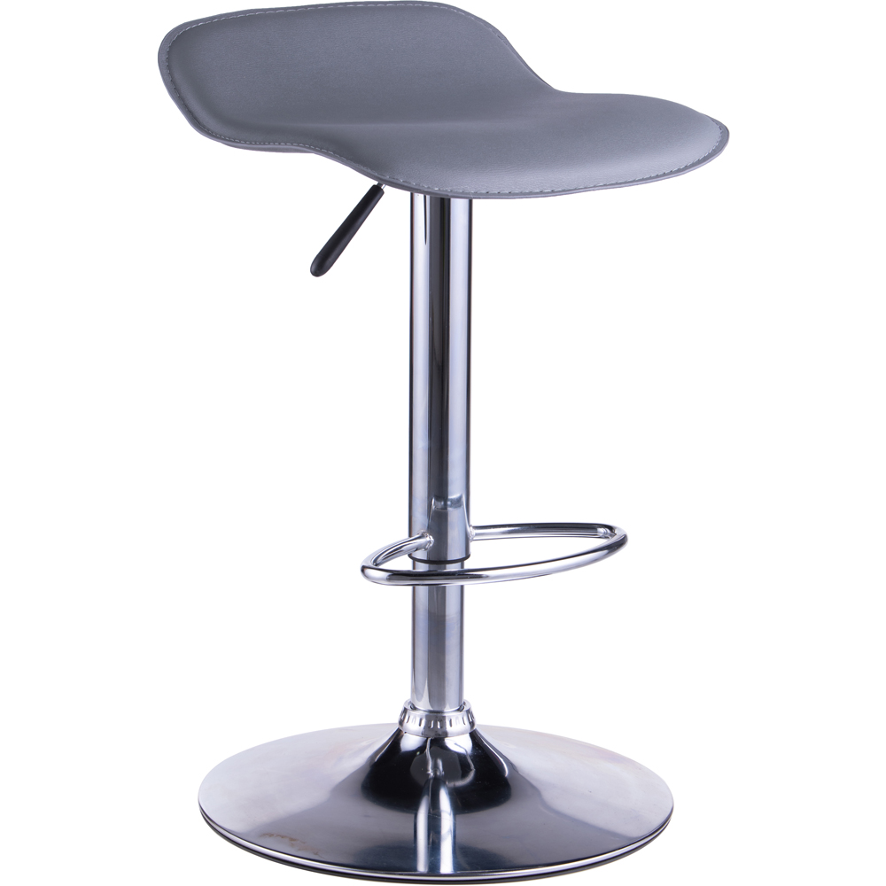 Dorel Ohio Grey Leather Barstool Image 2