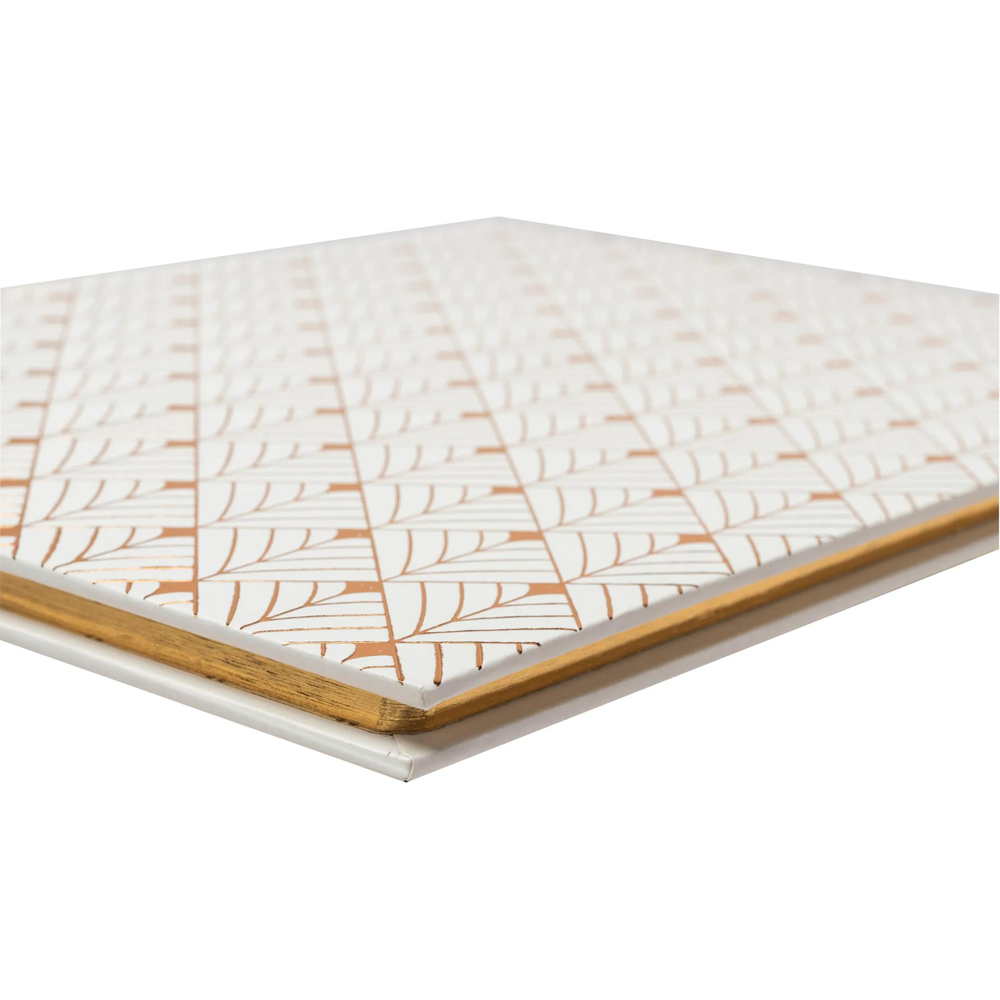 Exacompta White Neo Deco Guest Book with Gold Edges 100 Pages Image 6