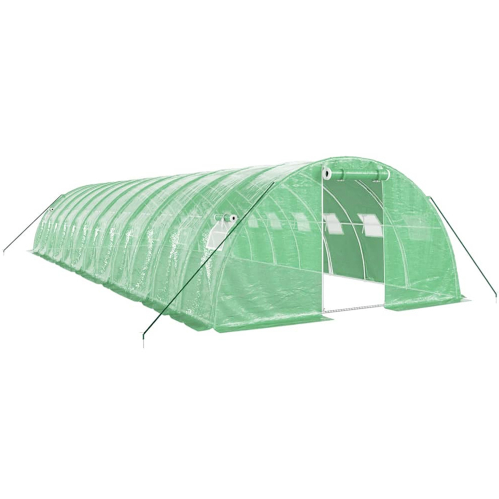 vidaXL Green 13 x 39.3ft Greenhouse Image 1