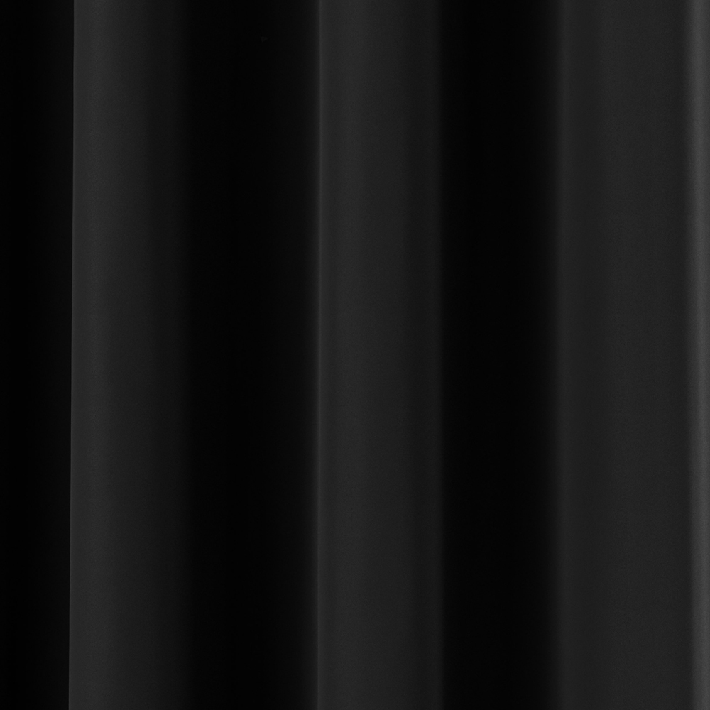 Enhanced Living Supersoft Black Blackout Eyelet Thermal Curtains 168 x 229cm Image 3