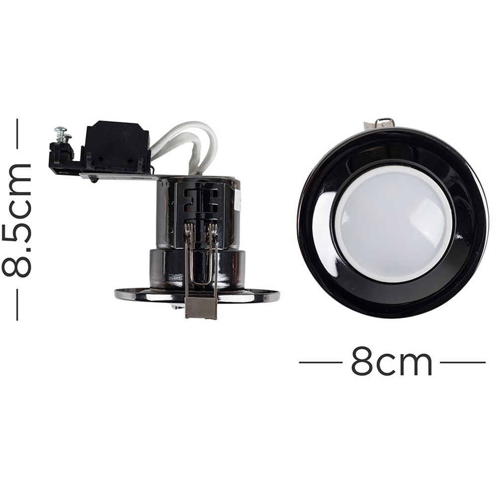 ValueLights Black Chrome Cool White LED Ceiling Downlight 20 Pack Image 5