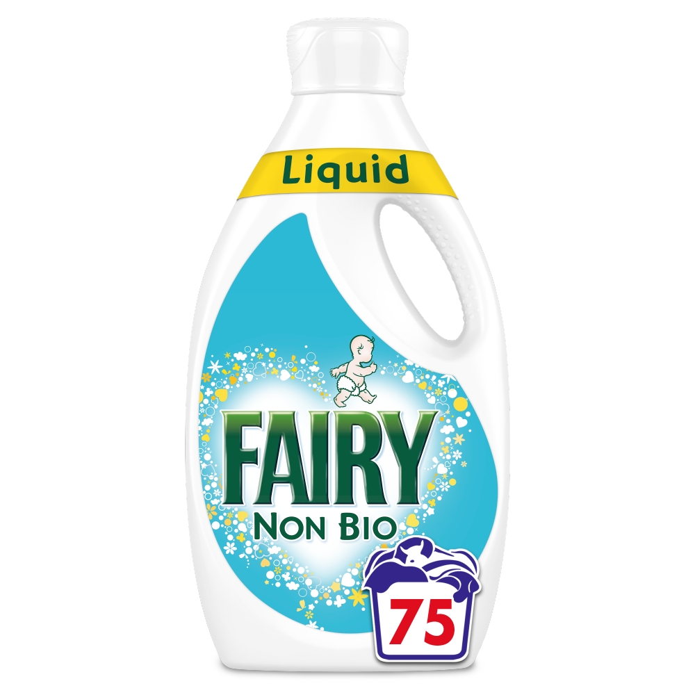 Fairy Non Bio Washing Liquid 75 Wash Image 1
