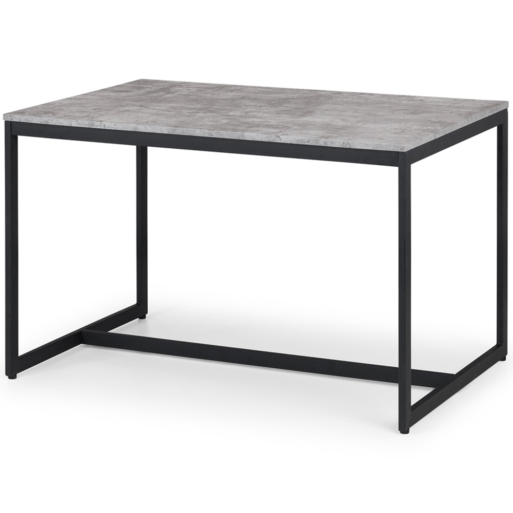 Julian Bowen Staten Kari Concrete Effect 4 Seater Dining Set Grey Image 3