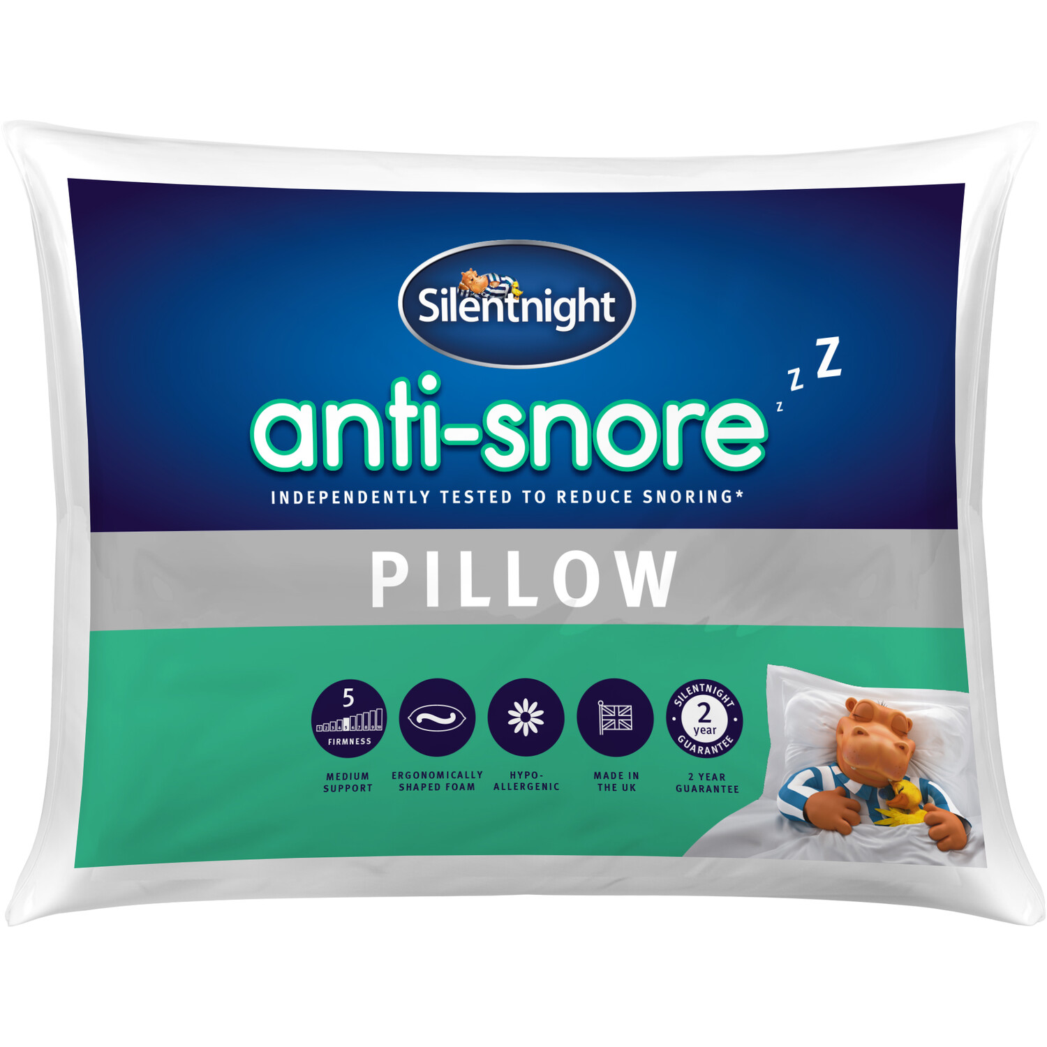 Silentnight Anti-Snore Pillow Image 1