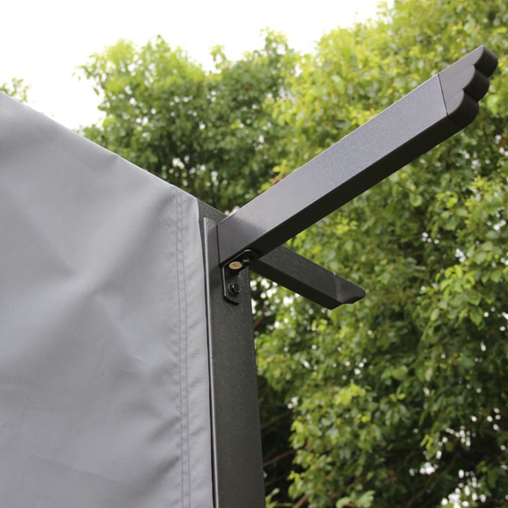 Amir 2.7 x 3.6m Grey Steel Royalcraft San Remo Pergola Image 8