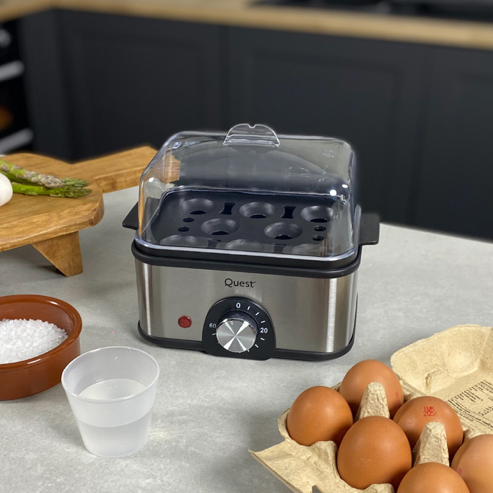 Quest 34369 Silver Stainless Steel Egg Cooker 500W Image 7