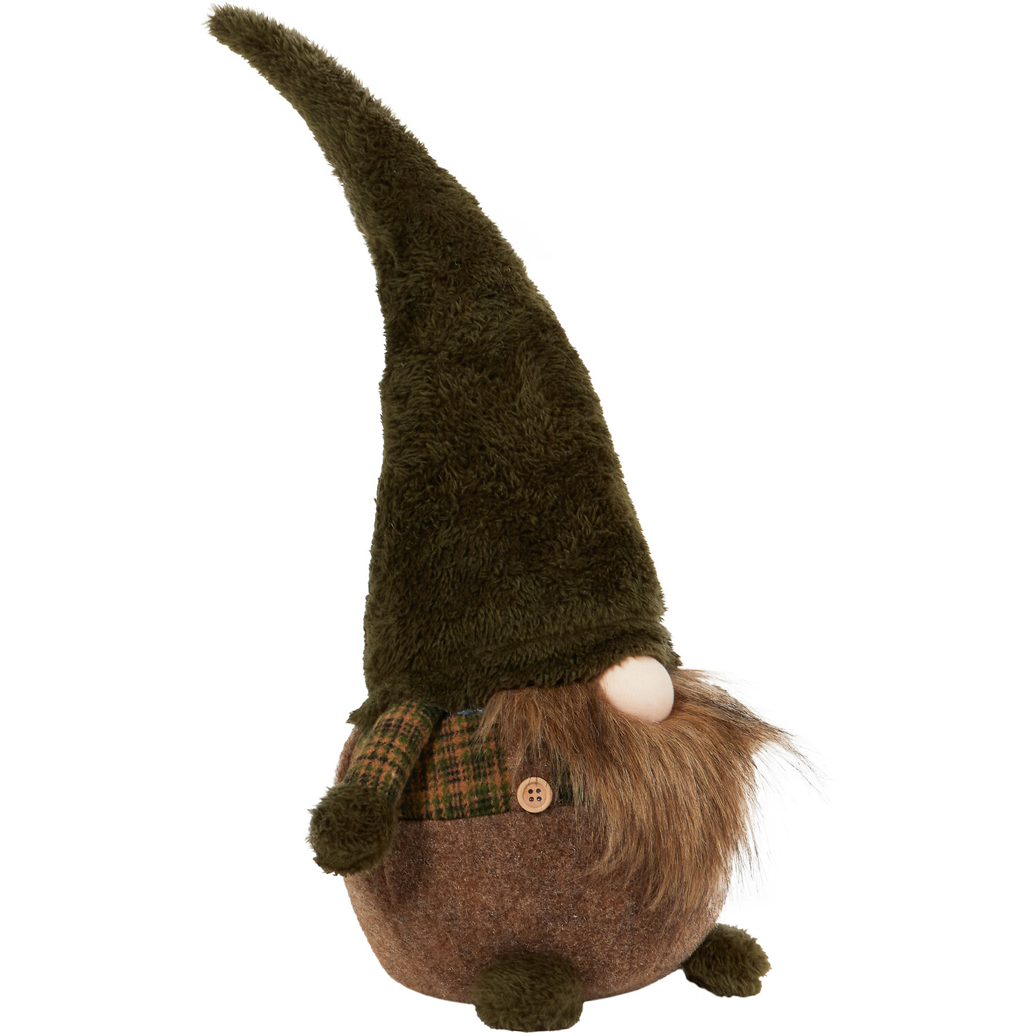 Sitting Tartan Gonk Olive Green - Olive Green Image 2