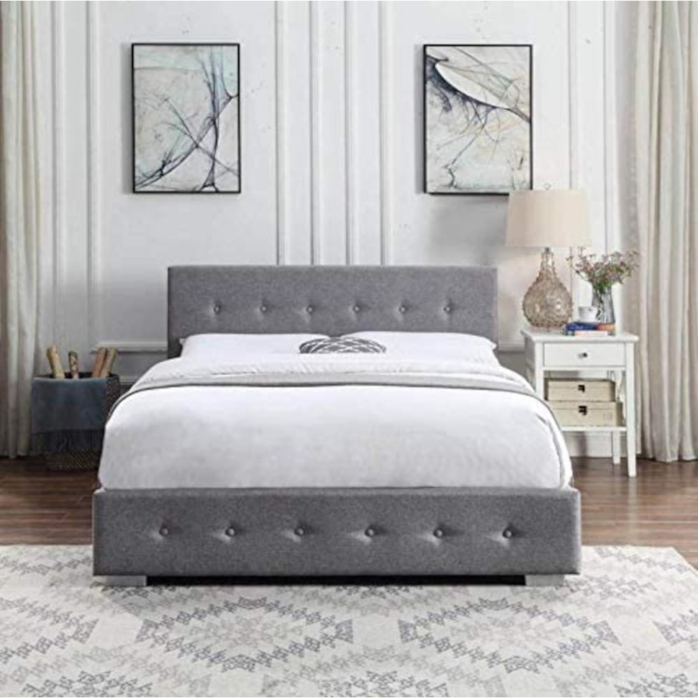 Home Treats Super King Grey Ottoman Storage Bed Image 7