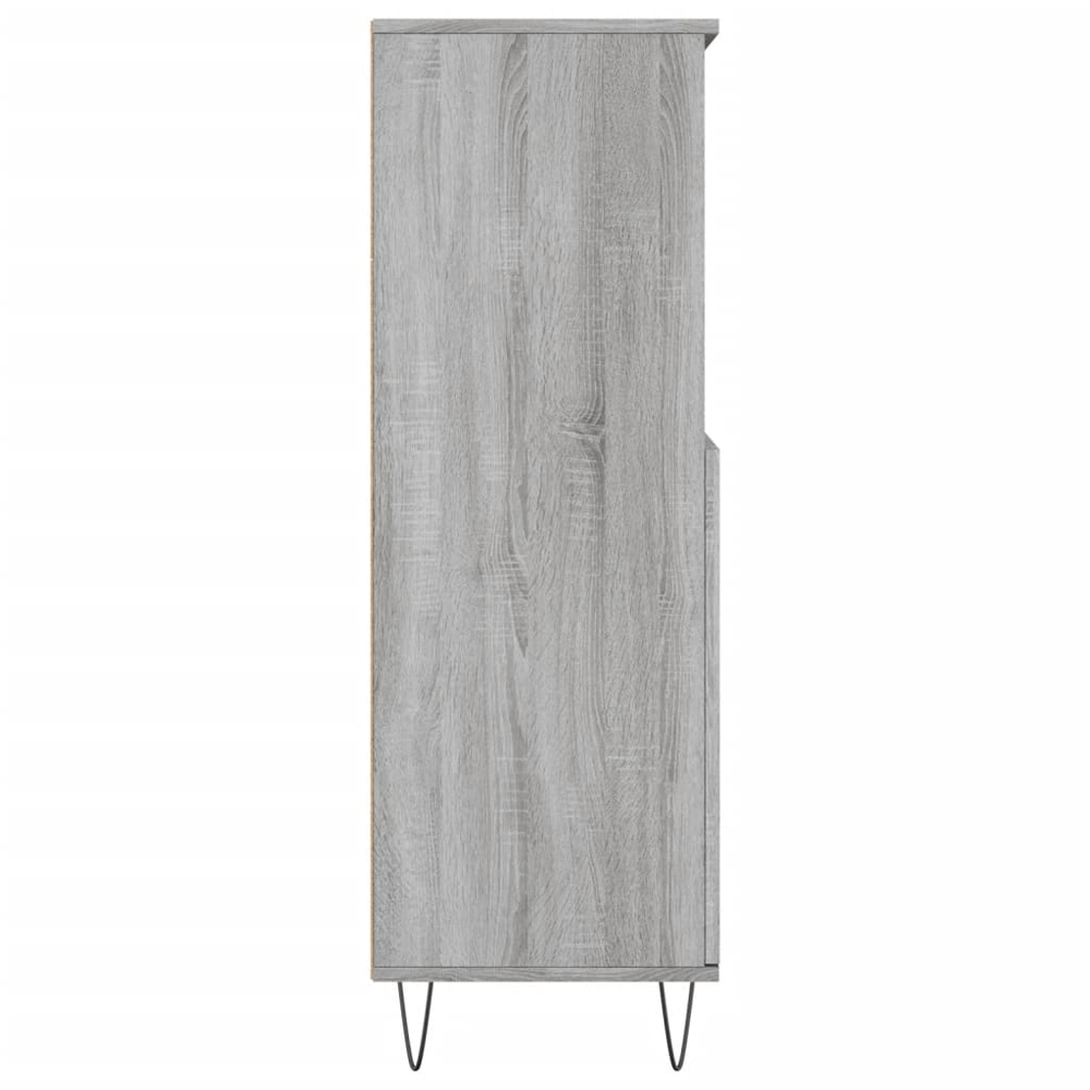 vidaXL 2 Door 2 Shelf Grey Sonoma Highboard Image 7