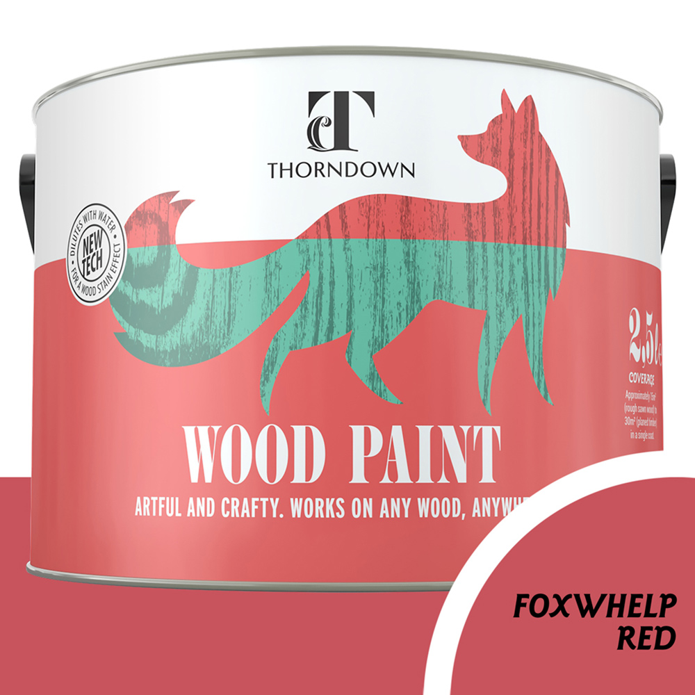 Thorndown Foxwhelp Red Satin Wood Paint 2.5L Image 3