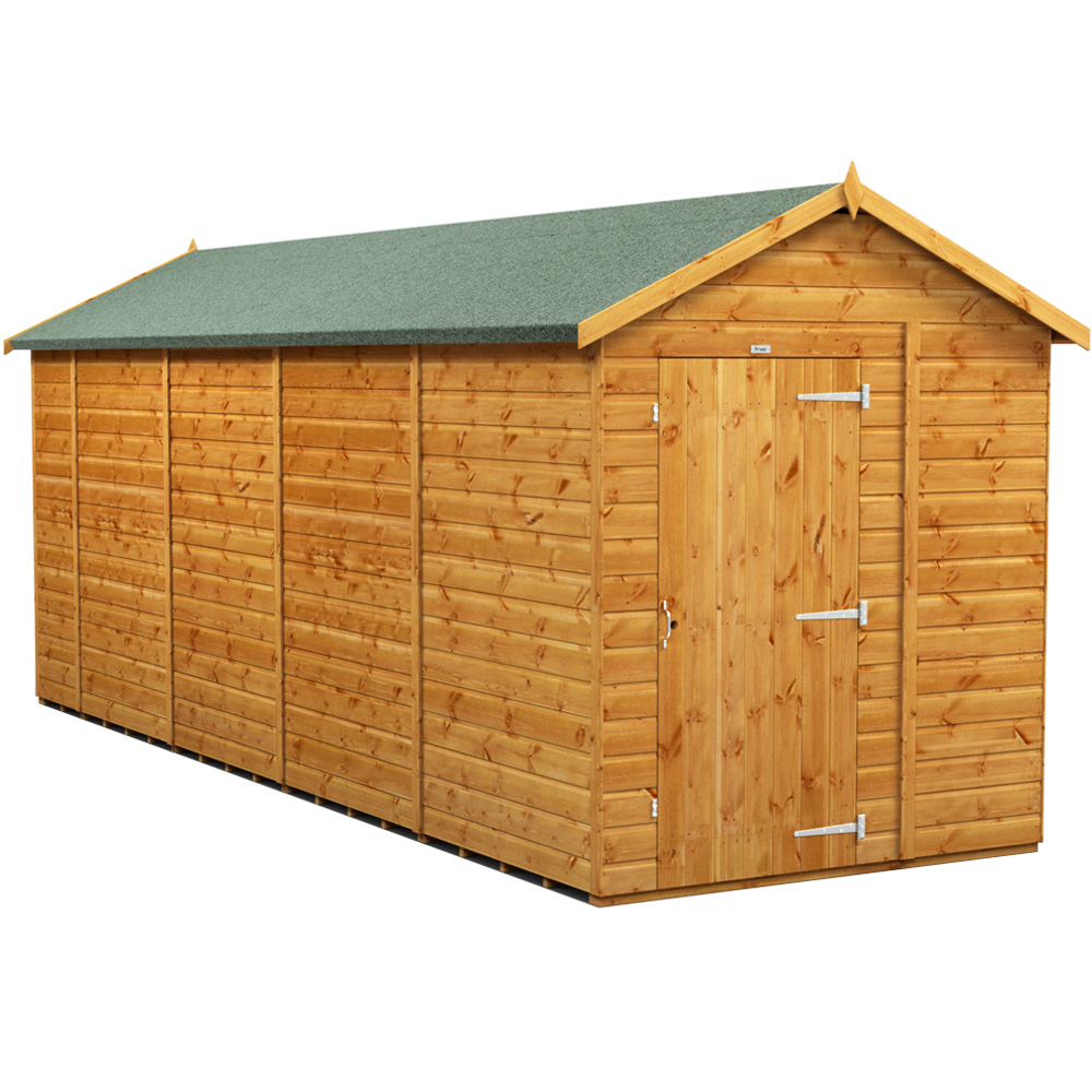 Power Sheds 18 x 6ft Apex Wooden Shed Image 1