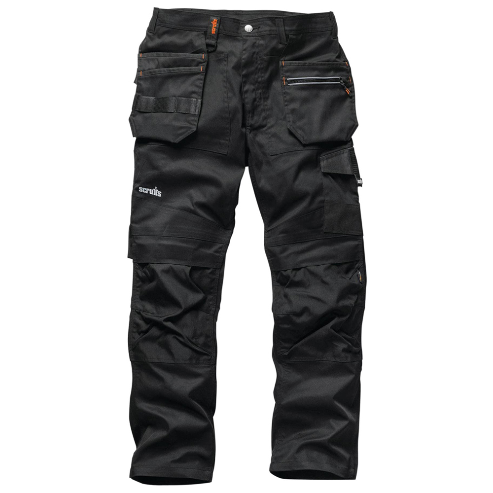 Scruffs Trade Flex Trouser 28R Black Image 1