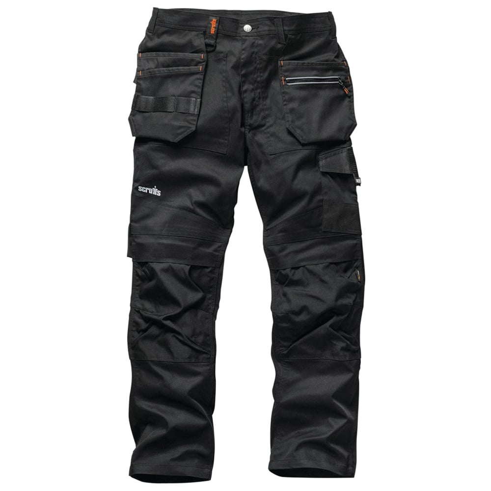 Scruffs Trade Flex Trouser 30L Black Image 1