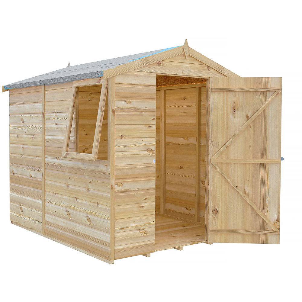Shire 7 x 5ft Dip Treated Wooden Shiplap Shed Image 3