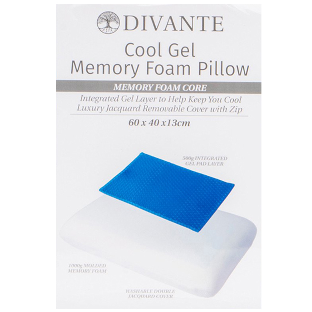 Divante Cool Gel Memory Foam Pillow Image 5