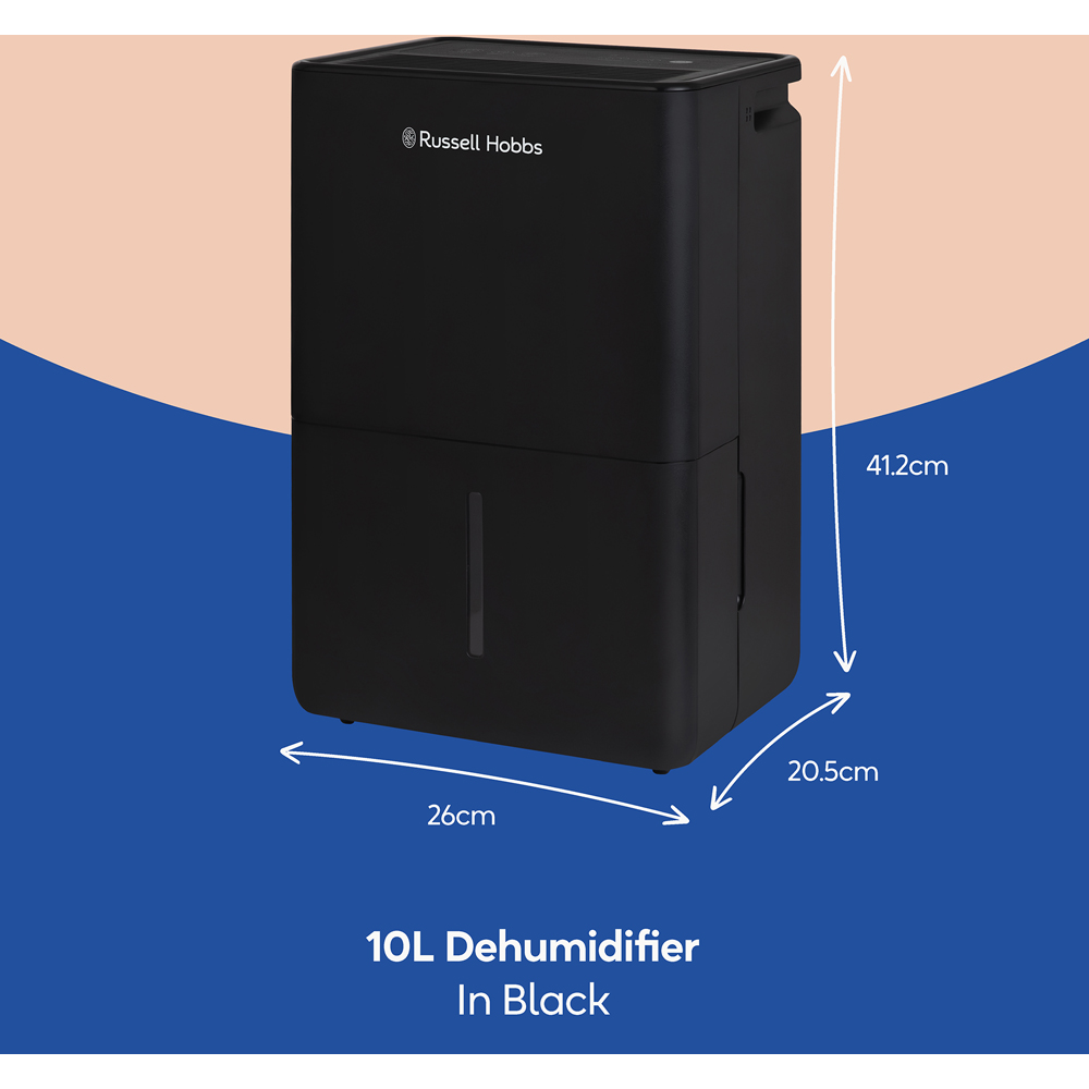 Russell Hobbs RHDH1002B Black Dehumidifier 10L Image 6