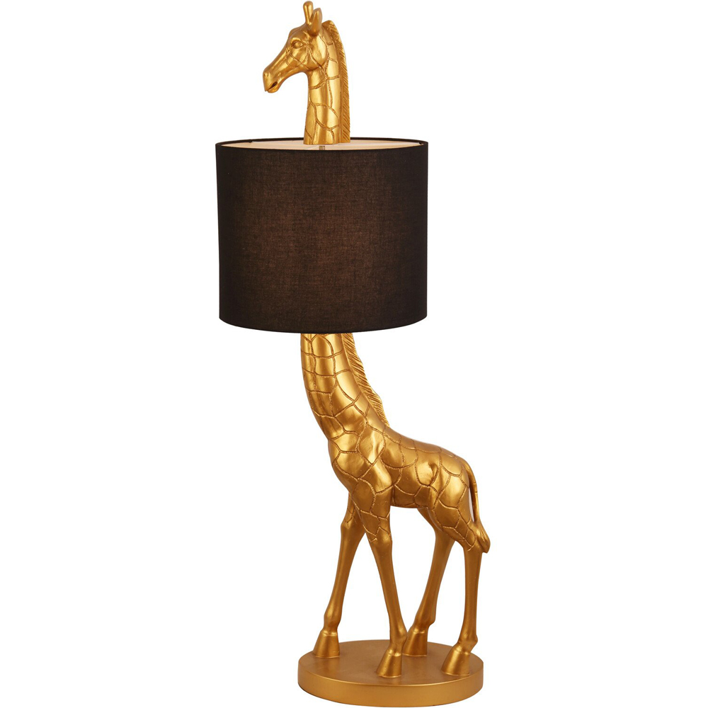 Giraffe Floor Lamp Black and Gold Image 3