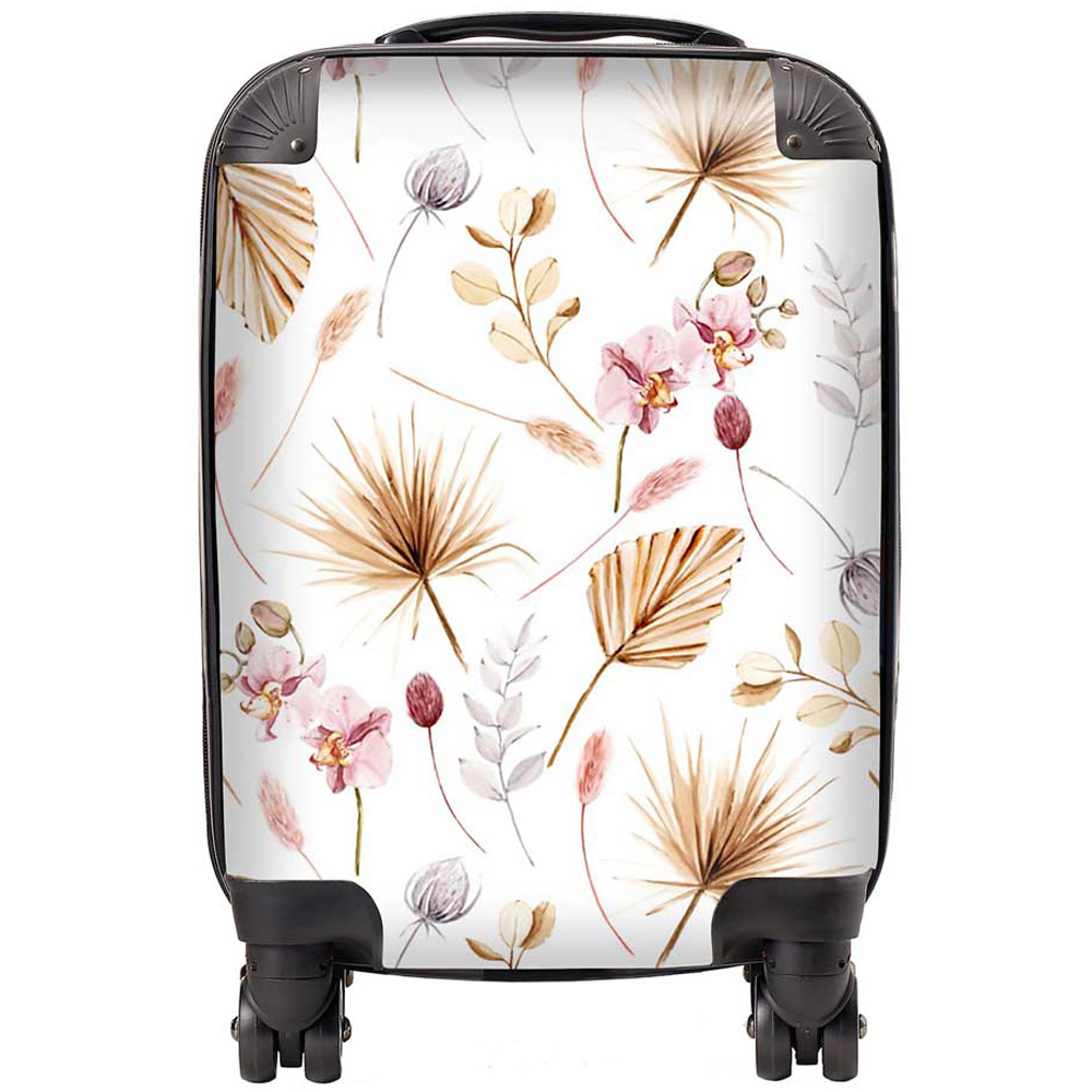 Warren Reed Designer Mini Cabin Watercolour Orchids Suitcase Image 1