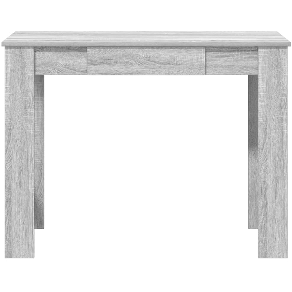 vidaXL Single Drawer Computer Desk Grey Sonoma Image 3