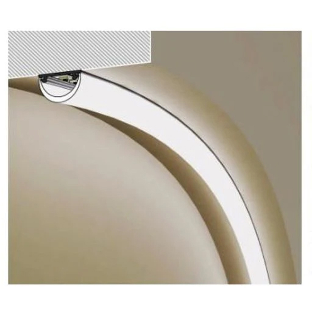 ENER-J Bendable Aluminium Profile with Frosty Cover and Clips Kit 1m Image 5