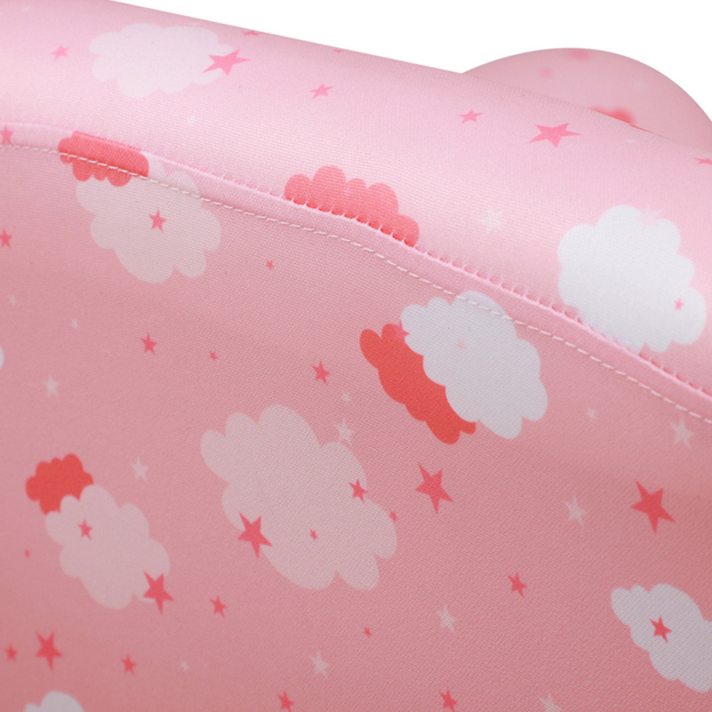 Tommy Toys Pink Cute Cloud Star Wooden Frame Kids Armchair with Footrest Image 3