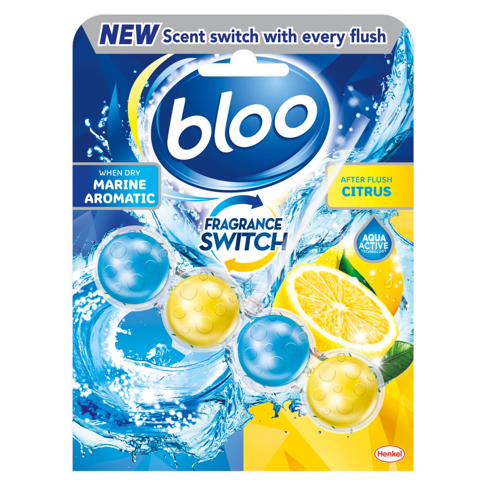 Bloo Scent Switch Toilet Rim Block Lemon Image