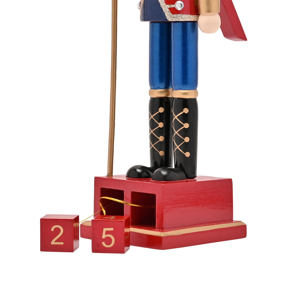 The Christmas Gift Co Nutcracker Figurine with Perpetual Calendar Image 8
