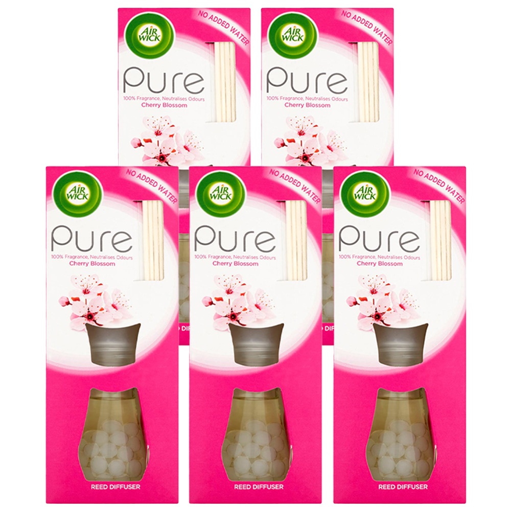 Air Wick Pure Cherry Blossom Reed Diffuser Case of 5 x 25ml Image 1