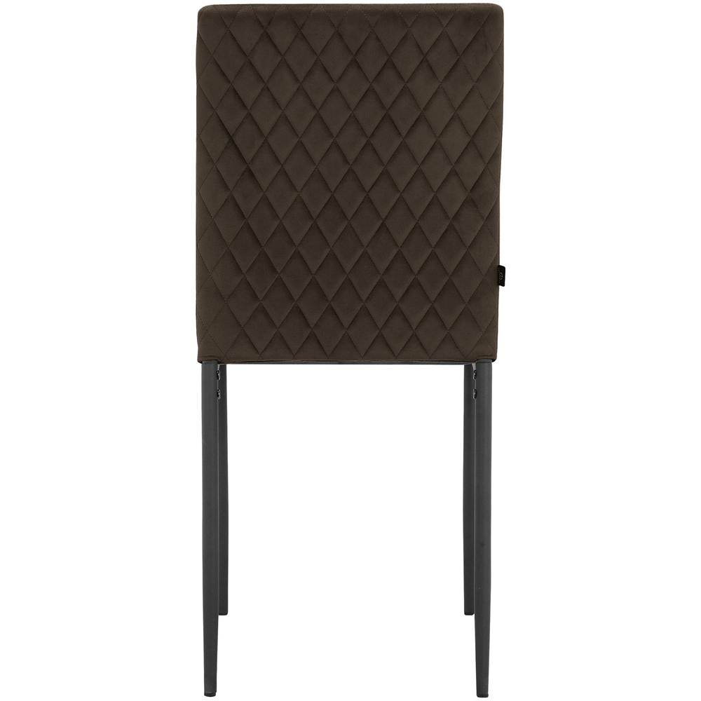 Loft24 Pavia Set of 2 Mink Velvet Dining Chair Image 6