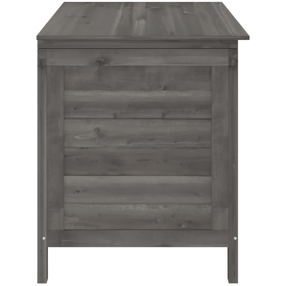 vidaXL 58.5 x 99 x 49.5cm Anthracite Fir Wood Garden Storage Box Image 4