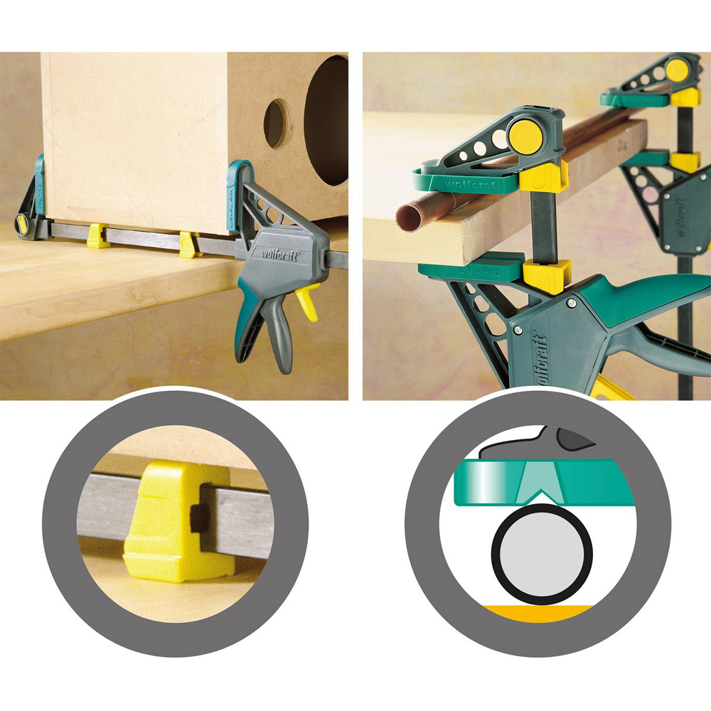 Wolfcraft R211494 EHZ PRO One Hand Clamp 100 - 700 mm Image 6