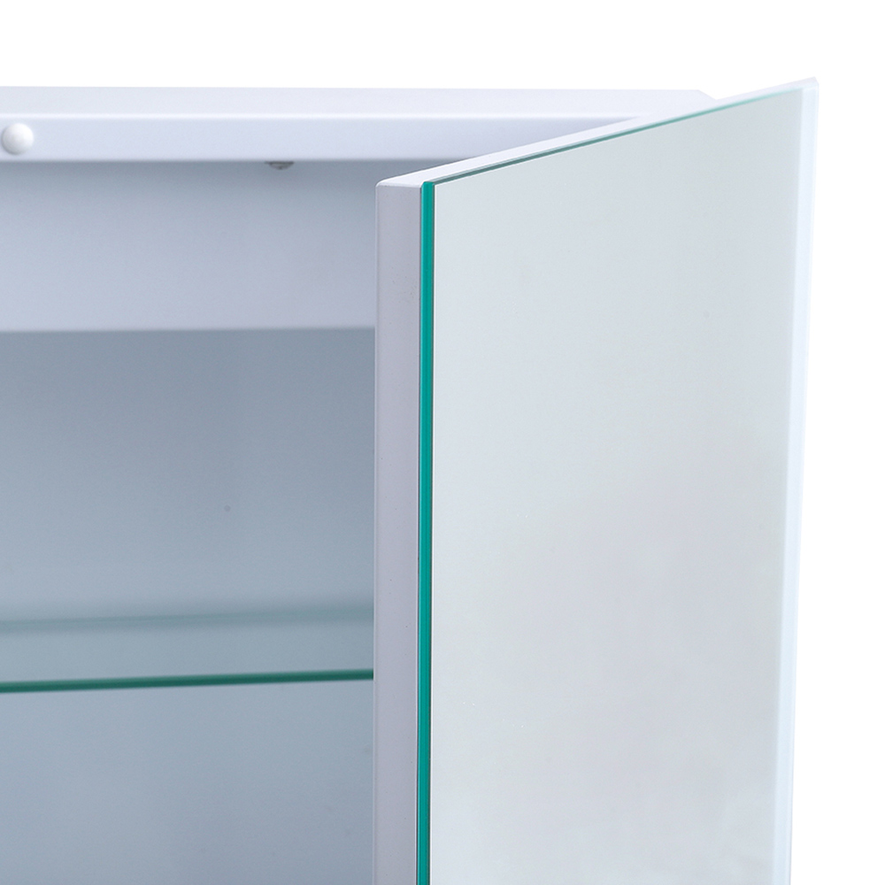Living and Home 2 Door Frameless LED Mirror Bathroom Cabinet Image 4