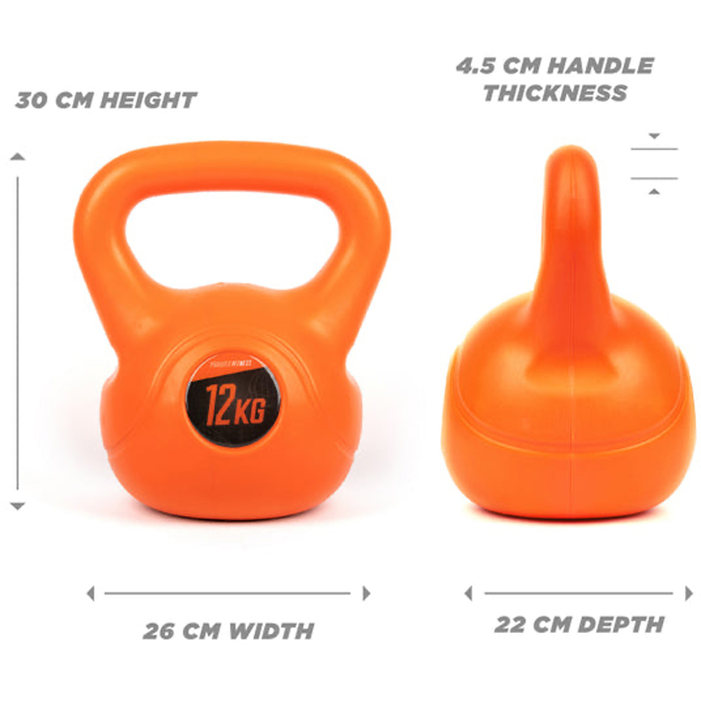 Phoenix Fitness Vinyl Kettlebell 12kg Image 4