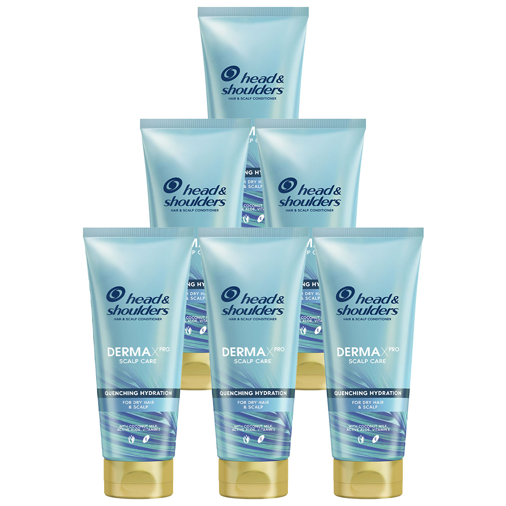 Head and Shoulders Dermaxpro Hydrating Scalp and Hair Conditioner Case of 6 x 200ml Image 1