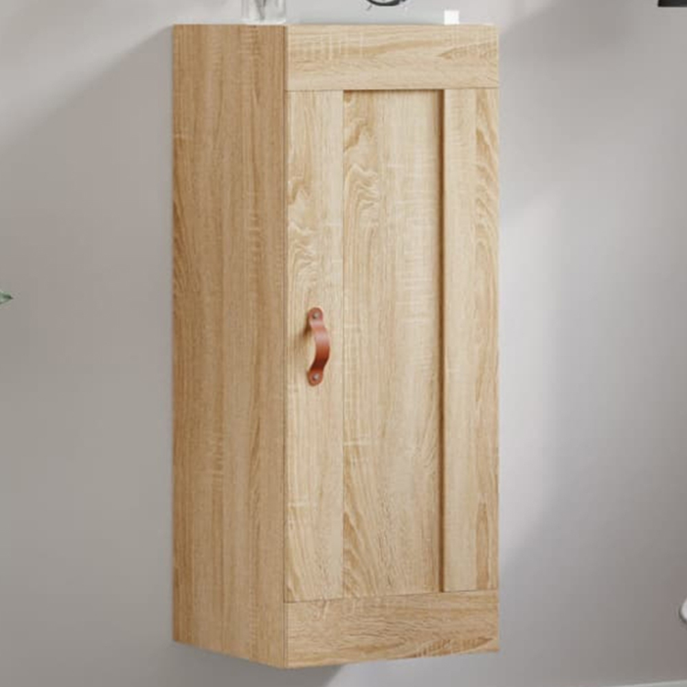 vidaXL Single Door Sonoma Oak Wall Mounted Cabinet Image 1