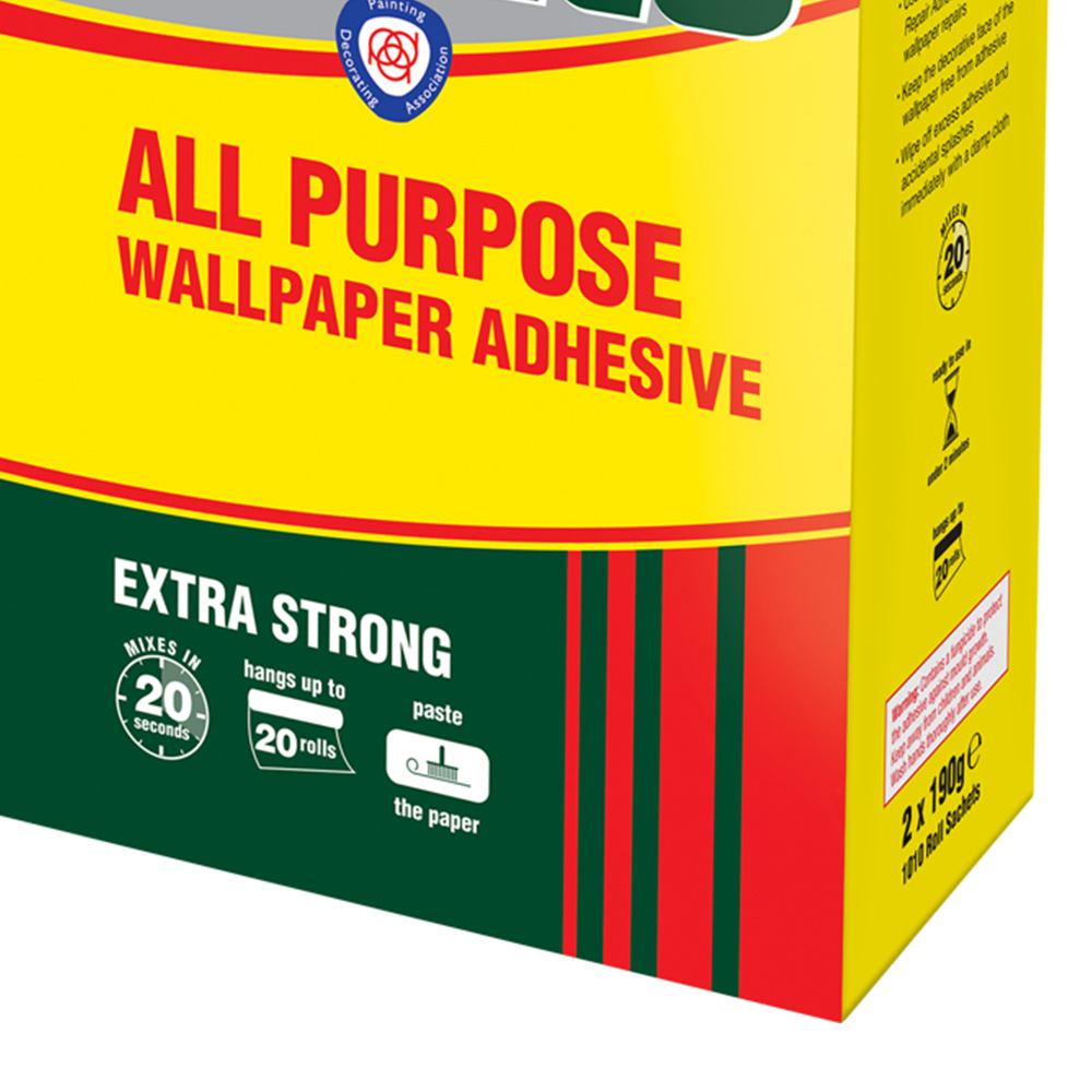 Solvite All Purpose Extra Strong Wallpaper Paste 20 Rolls Image 3