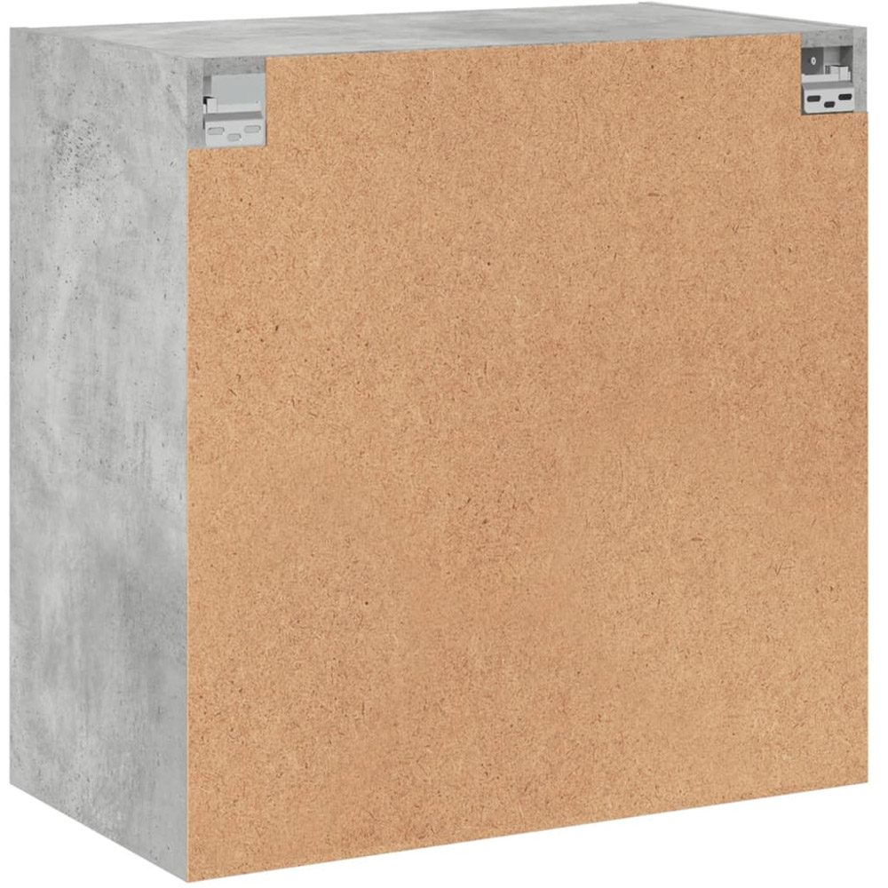 vidaXL 2 Door Concrete Grey Glass Wall Cabinet Image 8