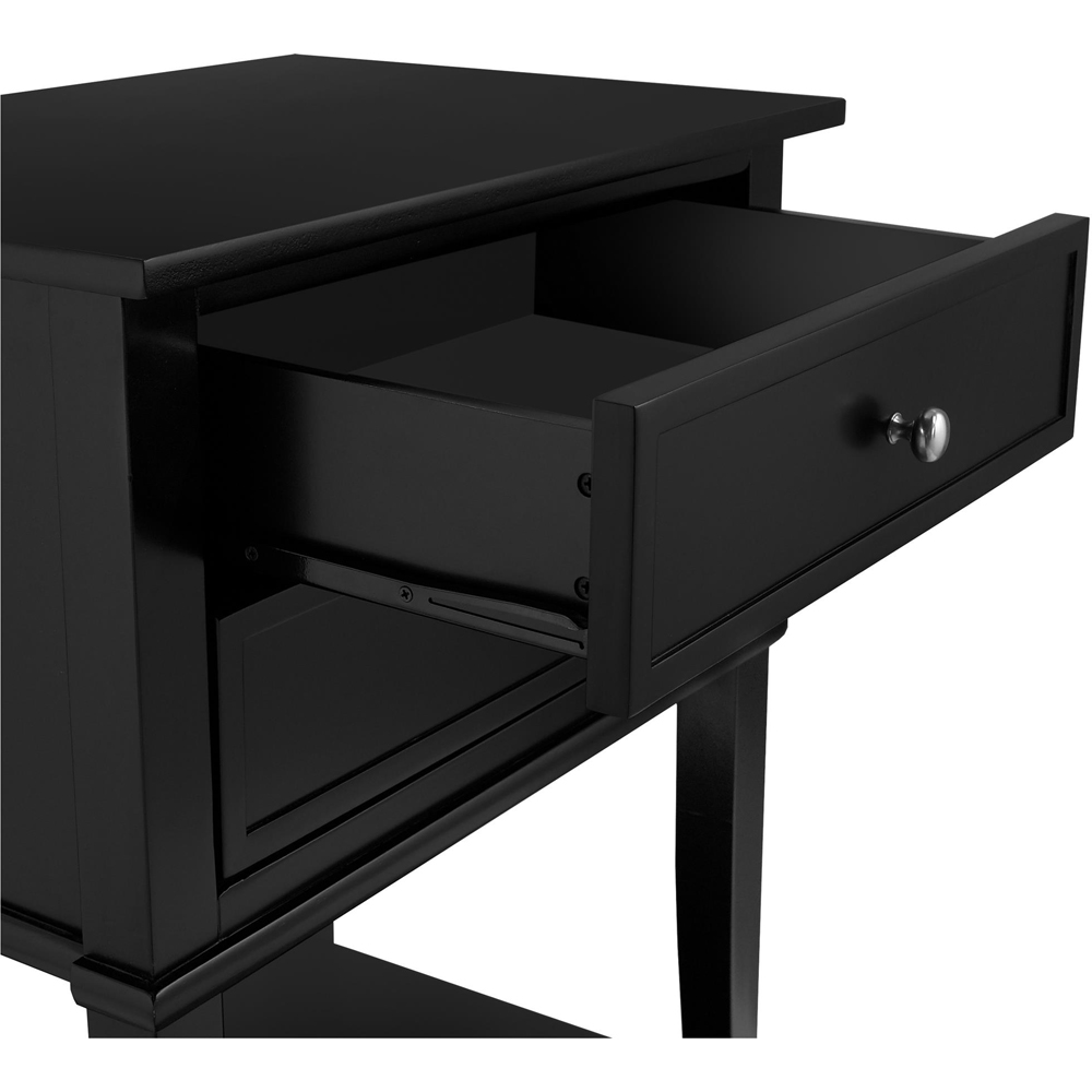 Dorel Franklin 2 Drawer Black Accent Table Image 5