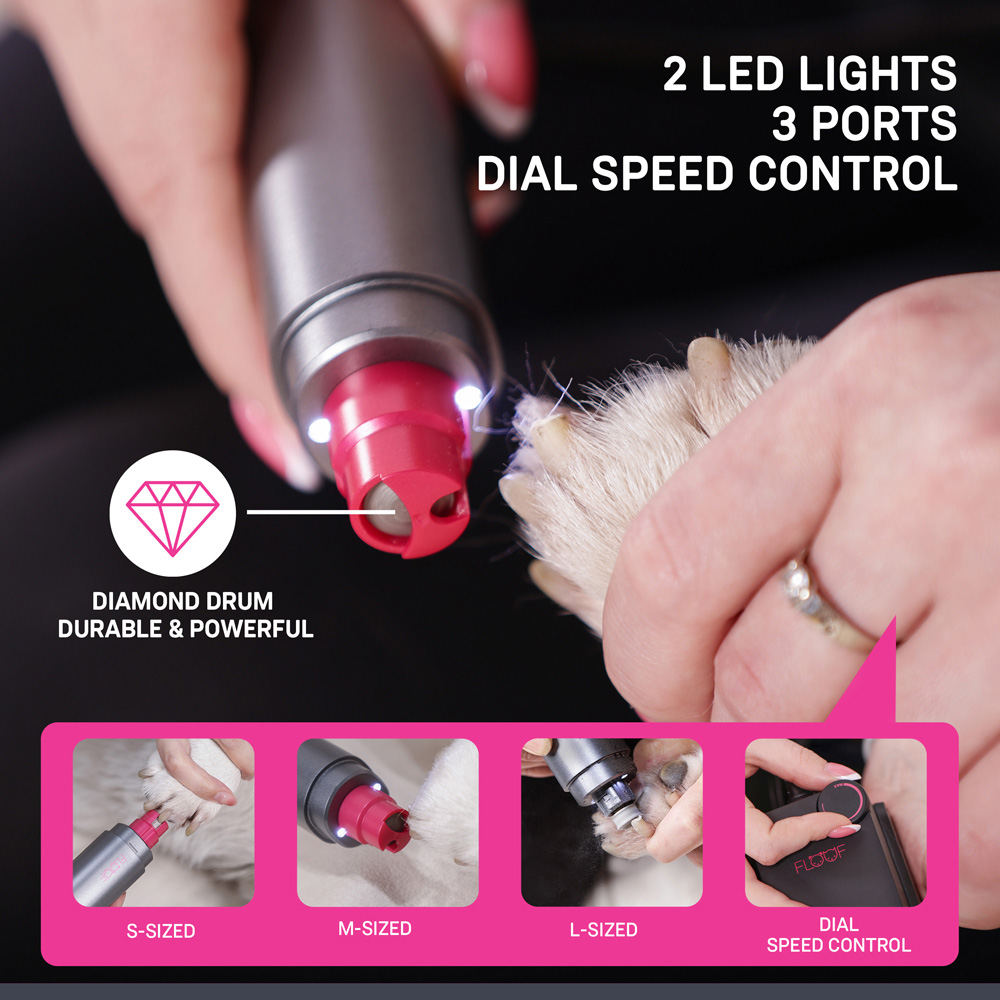 Floof FL900 Shaver and Nail Grinder Pet Grooming Kit with PowerShare Freedom Battery and Hub 20V Image 5