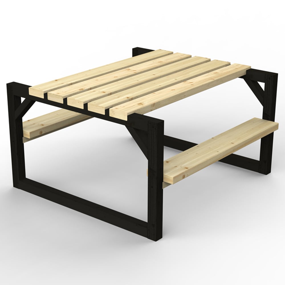 Forest Garden 4 Seater Colour Block Picnic Bench Image 2