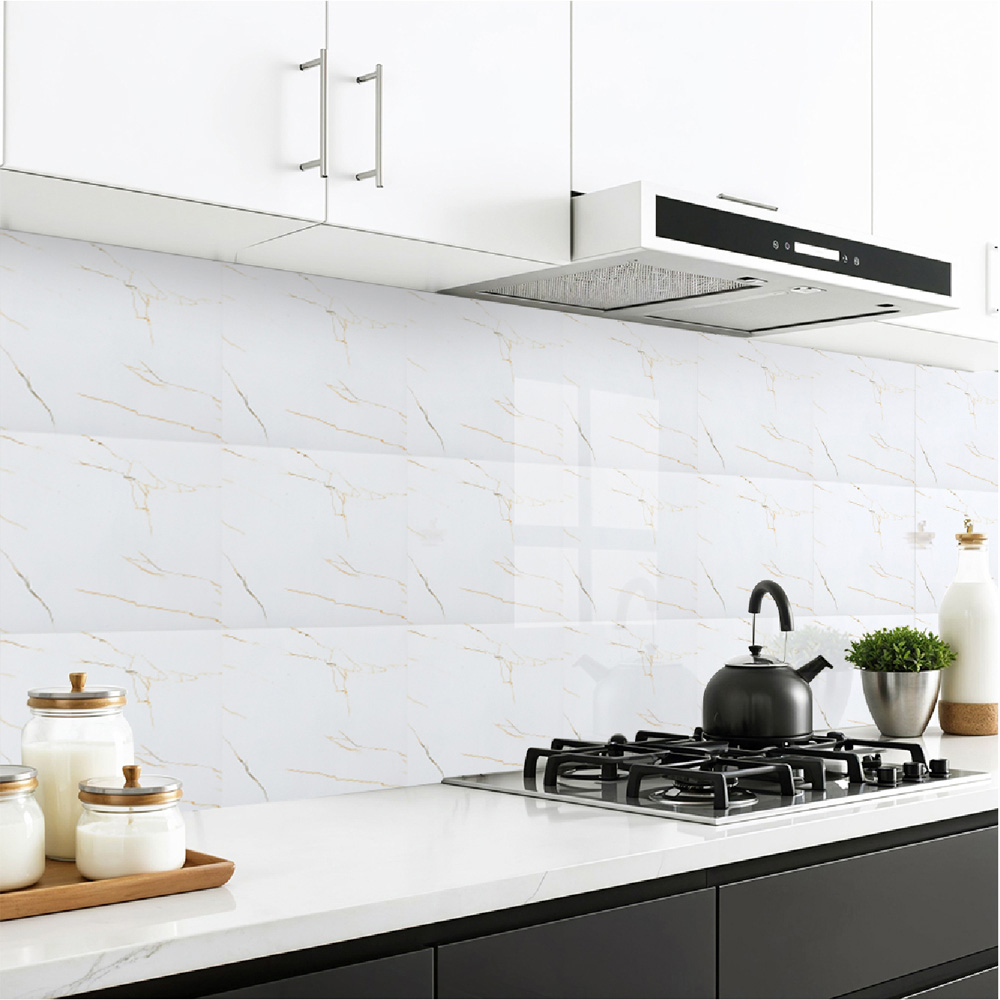 Living and Home 10 Piece Diagonal Veins Self Adhesive PVC Flooring Tile 30 x 30cm Image 7