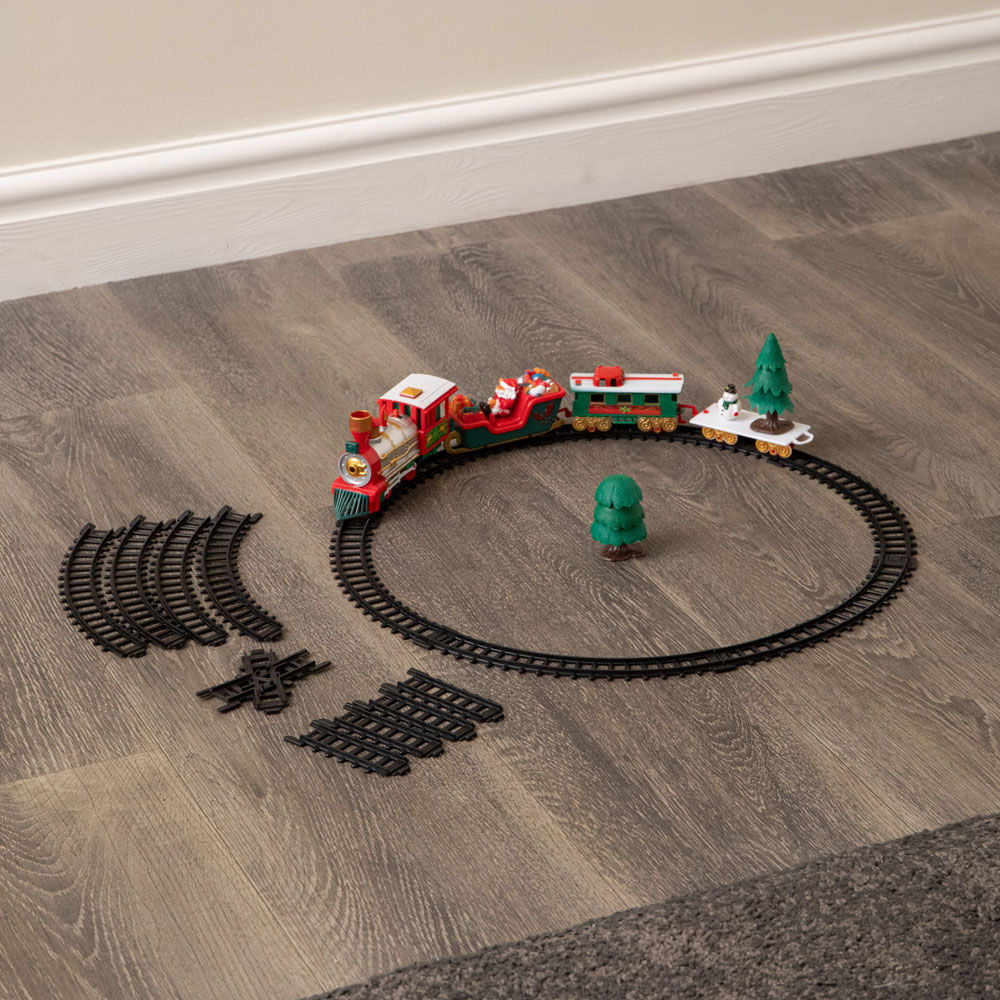 Samuel Alexander Christmas Musical Train Set with Lights and 3 Track Layouts Image 2